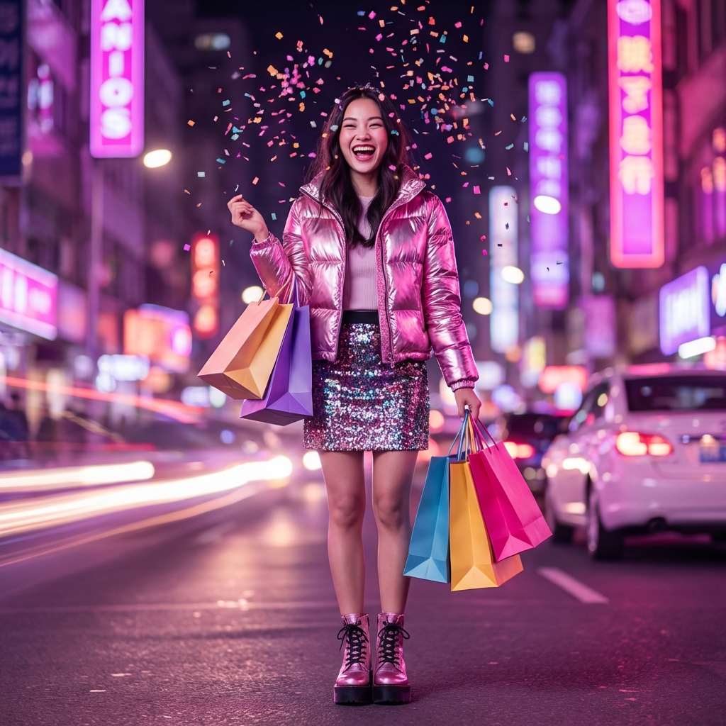 Happy Customer Shopping